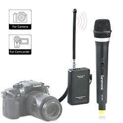 Saramonic WM4CA Professional Portable Wireless VHF Handheld Microphone System for DSLR Camera/Video Camcorder, Compatible with Canon/Nikon / Sony/Panasonic / BlackMagic/Zoom / Tascam/Roland