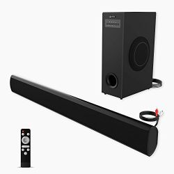 Soundbar with Subwoofer meidong TV Sound Bar with Sub Wired and Wireless Bluetooth Audio Home Theater System for TVs