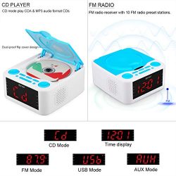 DPNAO YW-010 CD Player with Alarm Clock Radio