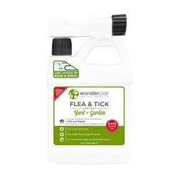 Wondercide Ready-to-Spray Natural Flea Tick Yard Spray | Kill, Control, Prevent Fleas, Ticks, Mosquitoes & Other Insects | 32oz Covers up to 5,000 sq ft, Safe Around Kids, Pets, Plants