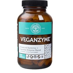 Global Healing Center Veganzyme Advanced Natural Vegan Digestive & Systemic Enzyme for Healthy Digestion, Immune System, and Functional Balance (120 Capsules)