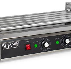 VIVO Electric 12 Hot Dog & Five (5) Roller Grill Cooker