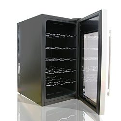 NutriChef 18 Bottle Thermoelectric Red And White Wine Cooler