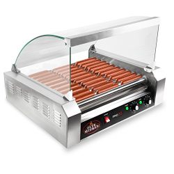 Olde Midway Electric 30 Hot Dog 11 Roller Grill Cooker Machine