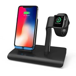 Charger Stand For Apple Watch Wireless Charging Dock For iPhone X