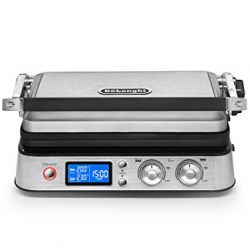 All Day Combination Contact Grill and Open Barbecue, Stainless Steel