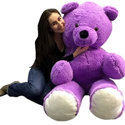 Big Plush 6 Foot Purple Teddy Bear Soft 72 Inch Life Size