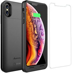 iPhone Xs Max Battery Case with Qi Wireless Charging Compatible