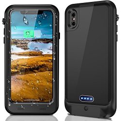 iPhone X Waterproof Battery Case with Qi Wireless Charging