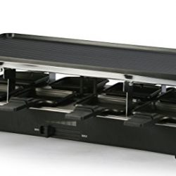 Artestia Electric Raclette Grill with Two Full Size Top Plates