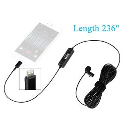 Lavalier Microphone Lapel Clip-on Mic with IOS Interface