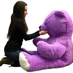 Big Plush 6 Foot Purple Teddy Bear Soft 72 Inch Life Size