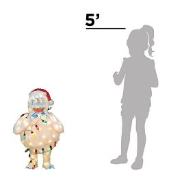 ProductWorks 32-Inch Holiday Décor Rudolph Pre-Lit Christmas Yard