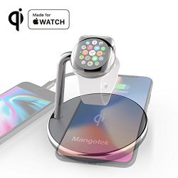 Wireless Charger and Apple Watch Stand - The Ultimate Charging Solution for iPhone X/8, Apple Watch, and More