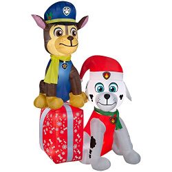 Gemmy Paw Patrol on Presents Airblown Christmas Inflatable