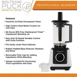 Wolfgang Puck Commercial Blender, 68 Ounce BPA-Free Jar