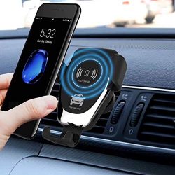 Nesolo 10W QI Wireless Car Charger, Car Mount with Air Vent Phone Holder