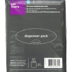simplehuman Custom Fit Trash Can Liner N, 45 Liters