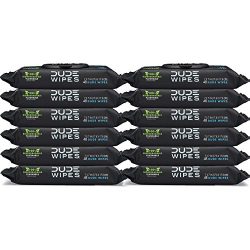 DUDE Wipes Flushable Wet Wipes, Unscented with Vitamin-E & Aloe