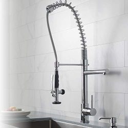 Kraus Single Handle Pull Down Kitchen Faucet Commercial Style