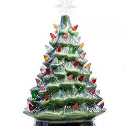 ReLive Christmas is Forever Lighted Tabletop Ceramic Tree