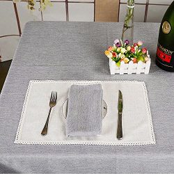 MANVEN Heavy Weight Square Tablecloth 72 x 72