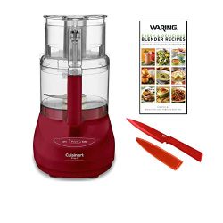 Cuisinart 9-Cup Food Processor, Red Includes Red Knife and Cookbook
