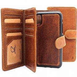 Genuine Leather Case for iPhone Xs max Book Wallet Handmade