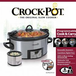Quart Metallic Cooker with Hinged Lid, Black