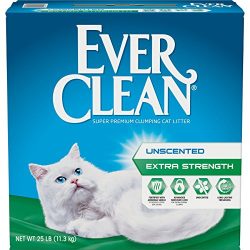 Ever Clean Extra Strength, Clumping Cat Litter, Unscented, 25 Pounds