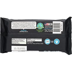 DUDE Wipes Flushable Wet Wipes, Unscented with Vitamin-E & Aloe