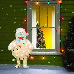 ProductWorks 32-Inch Holiday Décor Rudolph Pre-Lit Christmas Yard