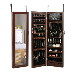 ewelry Cabinet Lockable Wall Door Mounted