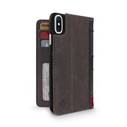 Twelve South BookBook for iPhone XS / iPhone X ,Display Stand and Removable Shell (Brown)