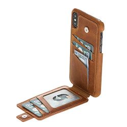 Snap-on Case with Attached Bifold Wallet for Apple iPhone XS Max