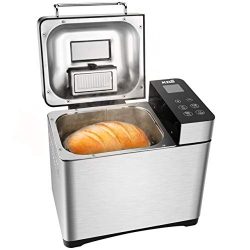 KBS Bread Machine, Automatic 2LB Bread Maker with Nuts Dispenser