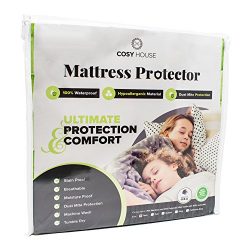 Queen Size Luxury Bamboo Hypoallergenic Waterproof Mattress Protector