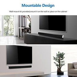 2.1 Channel Bluetooth Sound Bar, Wohome TV Soundbar