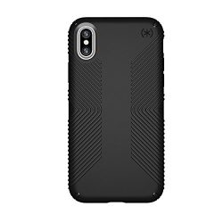 Speck Products iPhone X Case, Presidio Grip, Black/Black