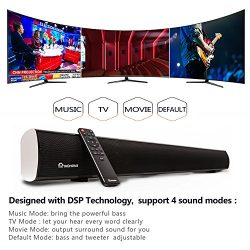 2.1 Channel Bluetooth Sound Bar, Wohome TV Soundbar
