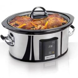 Programmable Touchscreen Slow Cooker, Silver
