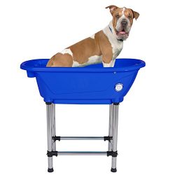 Flying Pig Pet Dog Cat Portable Bath Tub (Royal, 37.5"x19.5"x35.5")