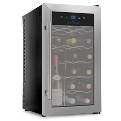 NutriChef 18 Bottle Thermoelectric Red And White Wine Cooler