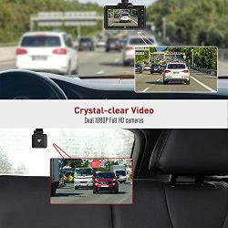 TaoTronics Dual Dash Cam with Sony IMX323 Sensor
