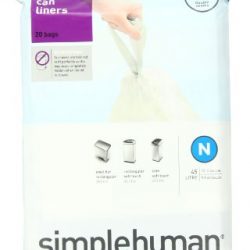 simplehuman Custom Fit Trash Can Liner N, 45 Liters