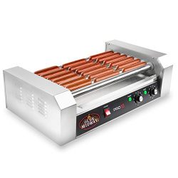 Olde Midway Electric 18 Hot Dog 7 Roller Grill Cooker Machine