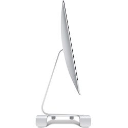 iQunix Spider Thick Aluminum Monitor Stand Computer Riser Silver Holder
