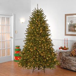 National Tree 7.5 Foot Dunhill Fir Tree with 750 Clear Lights
