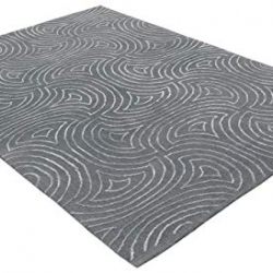 Rivet Modern Wave Cosmopolitan Rug, 5' x 7', Moss