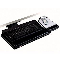 3M Keyboard Tray with Adjustable Keyboard and Mouse Platforms